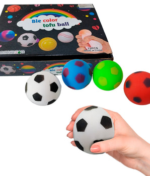 SQUISHY BALON FOOT BALL R-16376 /CJ288-PAQ 12 @PAQ12