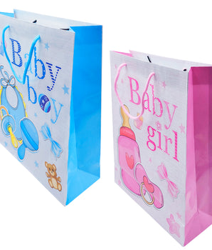 BOLSA DE REGALO BABY BOY/GIRL 32X26X10CMJA24-2309 L-811 CJ600 PAQ12 @PAQ12