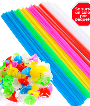 PORTAGLOBOS COLORES IMPORTADOS 42CM R-16242 CJ5000-PAQ100 @PAQ100