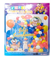 GLOBO SET FELIZ CUMPLEAÑOS BELY Y BETO PIEZA @PIEZA