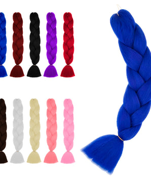 TRENZAS AFRICANAS PARA CABELLO COLORES LISOS P-12-7 CJ240-PAQ6 @PAQ6