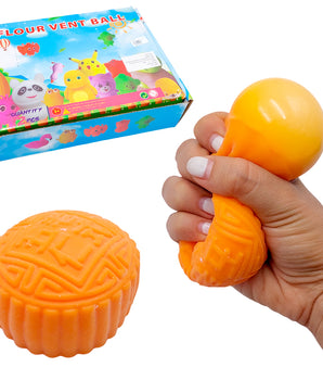 PELOTA SQUISHY NARANJA L-18 CJ288 PAQ12 @PAQ12