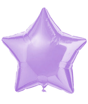 GLOBO METALICO ESTRELLA LISO VIOLETA PAQ50 @PAQ50