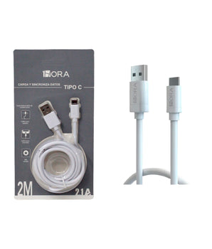 CABLE TIPO C 2M CAB185 1HORA CJ200-PAQ6 @PAQ6