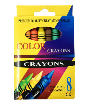 CRAYOLAS - CAJA C/8 COLORES R-1832/CJ720-PAQ 12 @PAQ12