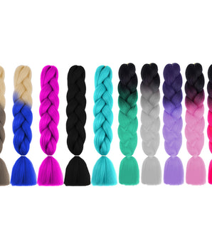 EXTENSION PARA TRENZA AFRICANA DE VARIOS COLORES CWS-19 PAQ 6 @PAQ6