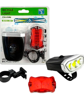 LUZ ROJA PARA BICI QIXUN QX-T0598 PAQ 3 @PAQ3