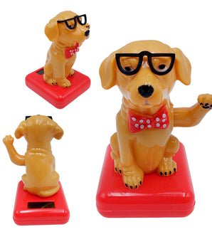 DECORACION SOLAR DE PERRO CON LENTES L-38 CJ240 PAQ 6 @PAQ6